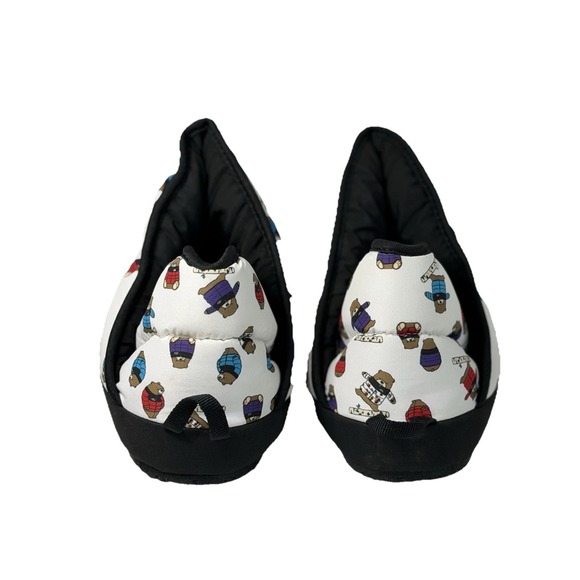 The North Face Nuptse Mules Bears Print Kids Size 4 No Box - Picture 5 of 7